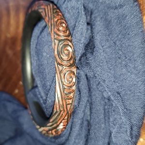 Carved Wood Bangle